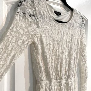 Topshop Lace Midi Dress